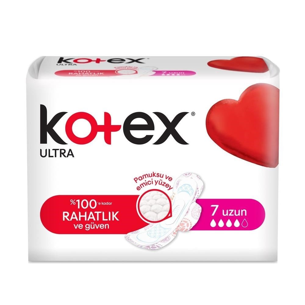 Kotex Hijyenik Ped Ultra Dry Soft Uzun 7li