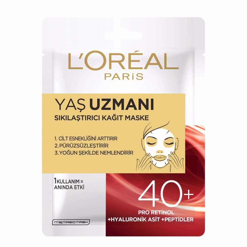 Loreal Paris Yaş Uzmanı 40+ Kağıt Yüz Maskesi