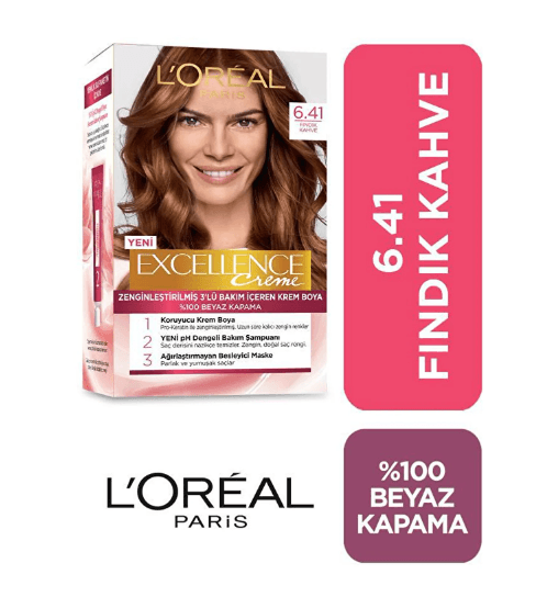 Loreal Excellence Boya 6/41 Fındık Kahvesi