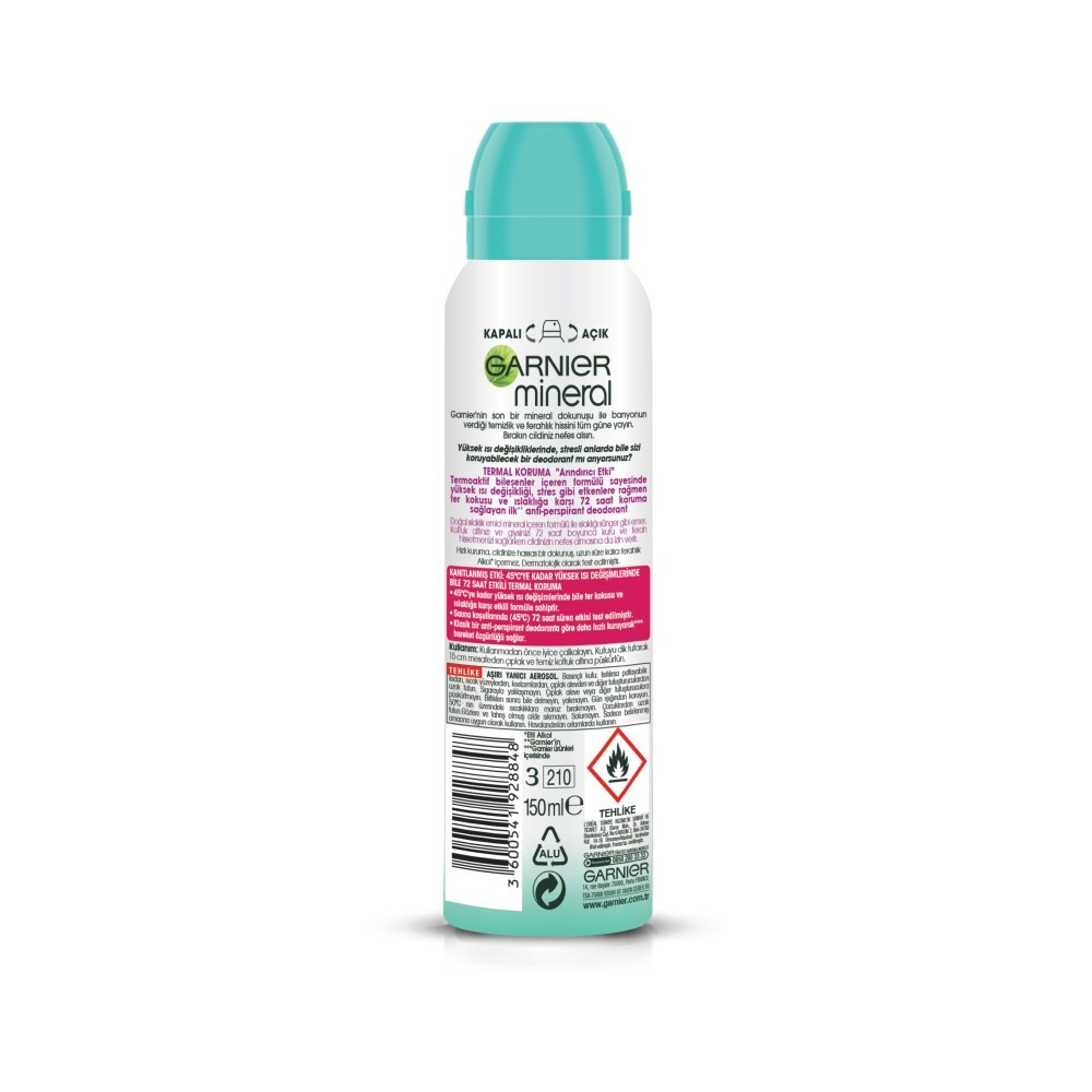 Garnier Aeresol Deodorant Termal Koruma 150 ml