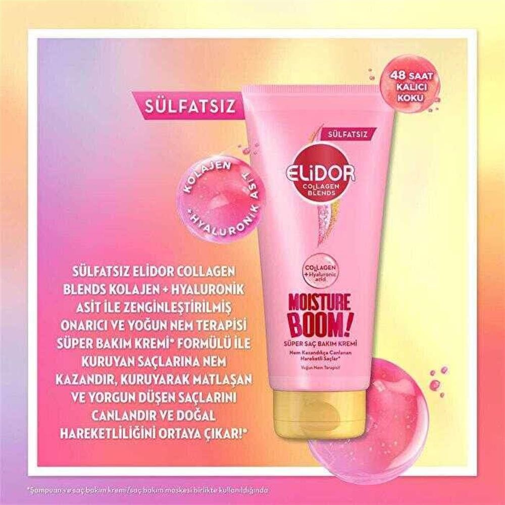 Elidor Sülfatsız Collagen Blends Süper Saç Bakım Kremi Nem Terapisi 170 ml