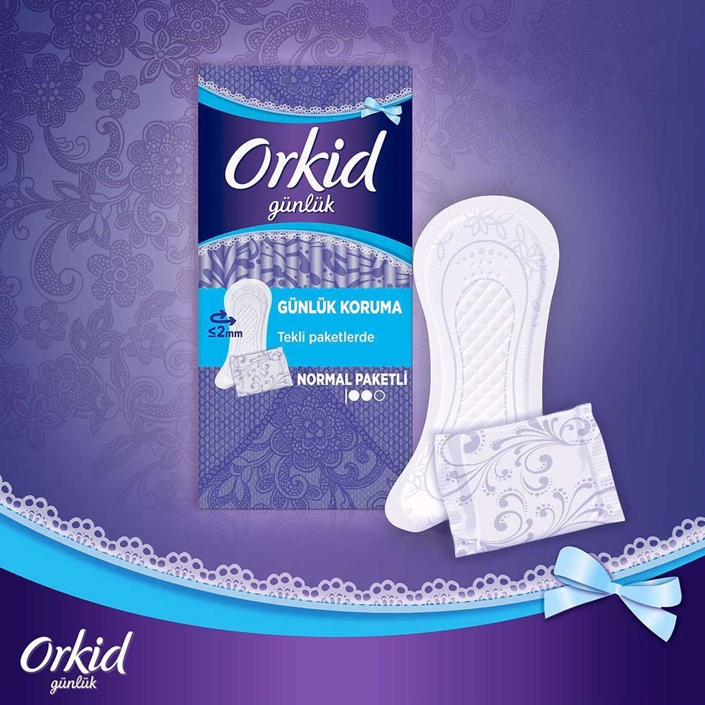 Orkid Yaprak Günlük Ped Normal Ekonomik Paket 40lı