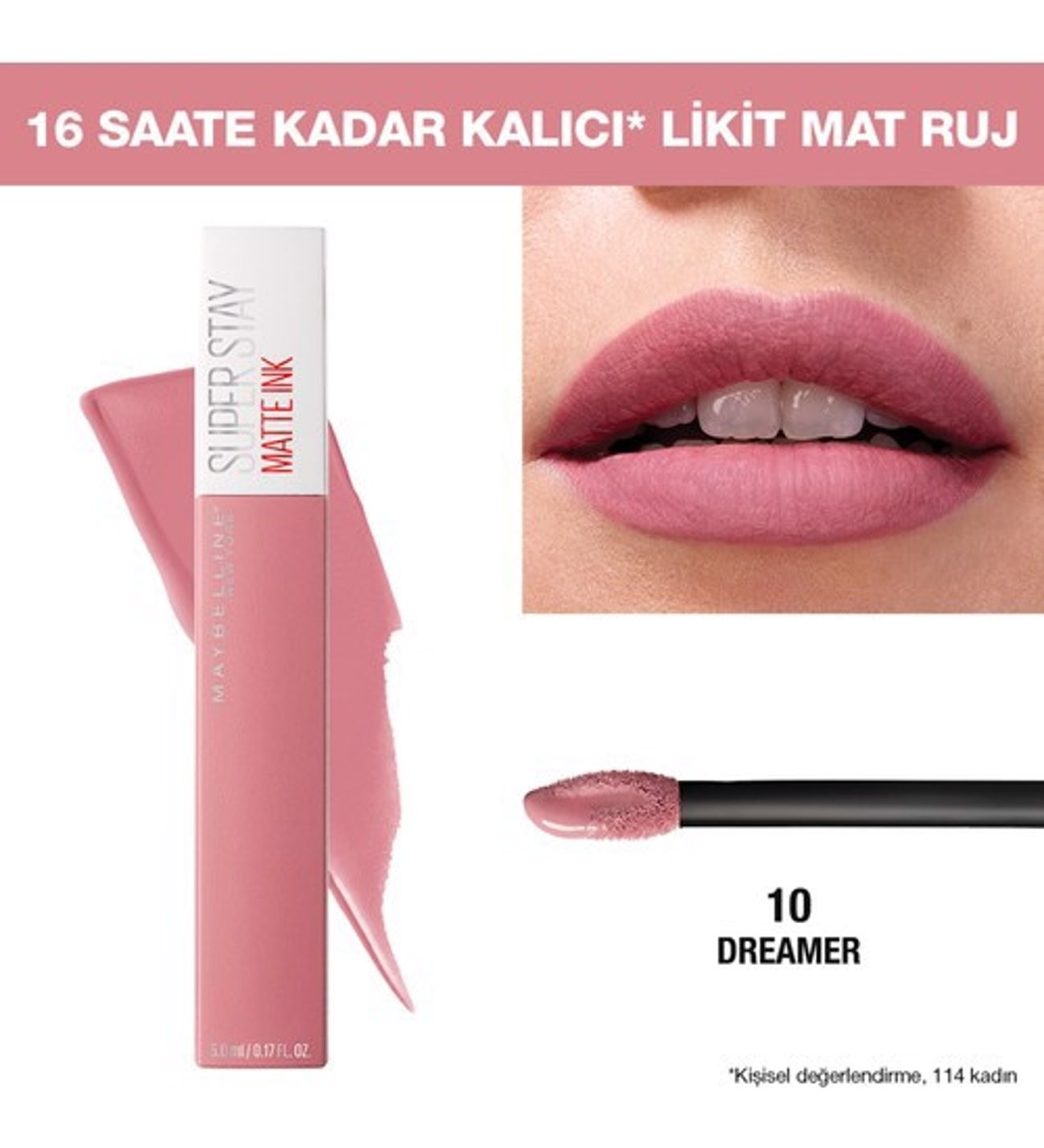 Maybelline New York Super Stay Matte Ink Ruj 10 Dreamer