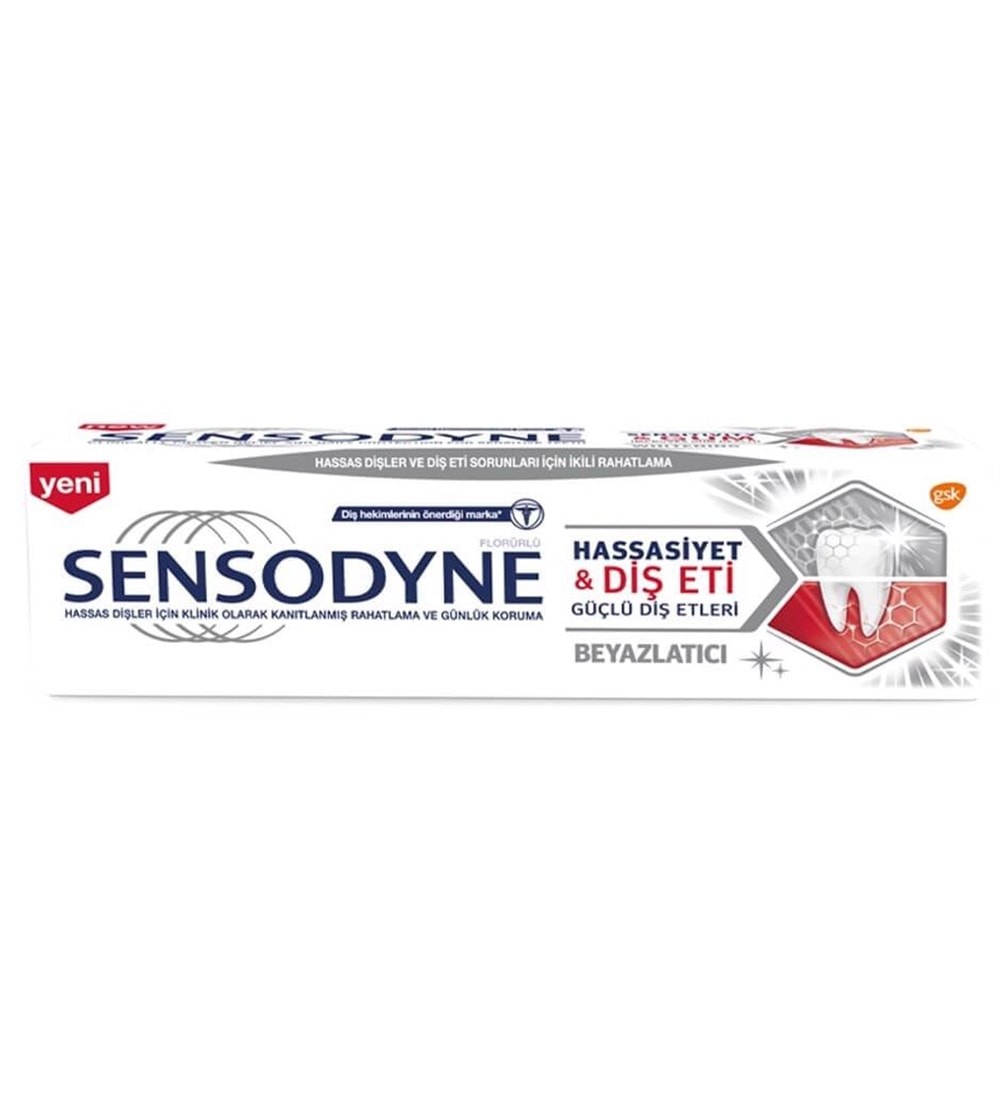 Sensodyne Hassasiyet &amp; Diş Eti Beyazlatıcı Diş Macunu 75 ml