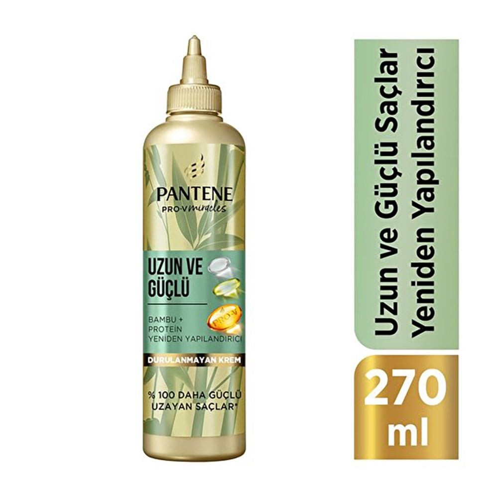 Pantene Pro-V Miracles Uzun ve Güçlü Bambu Protein Durulanmayan Saç Yapılandırıcı Krem 270 ml