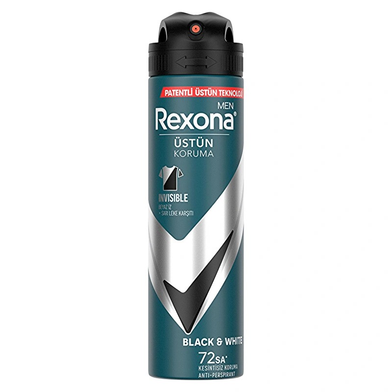 Rexona Men Erkek Sprey Deodorant Invisible Ice Fresh 72 Saat Kesintisiz Koruma 150 ml