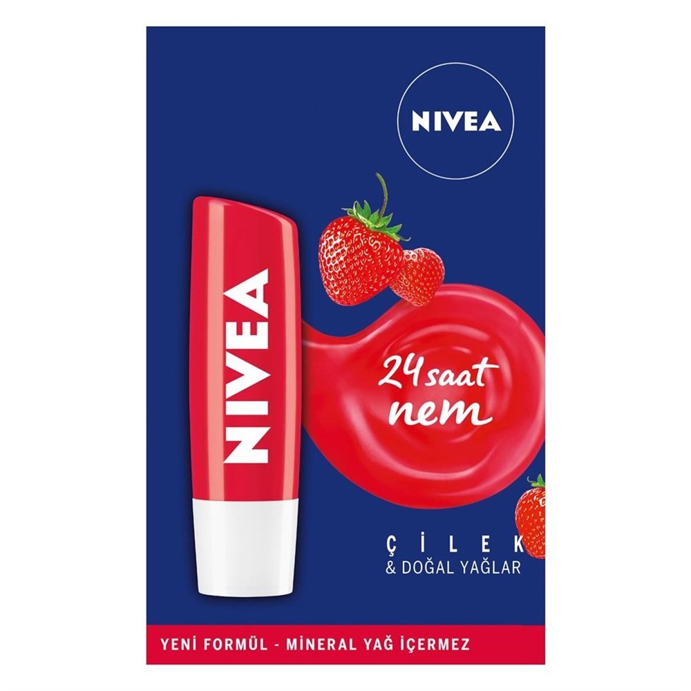 Nivea Dudak Bakım Kremi - Çilek Özlü