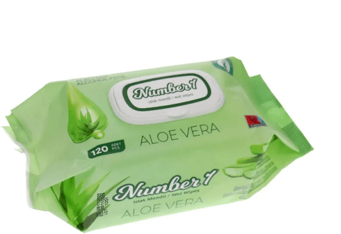 Number 1 Aloe vera Islak Mendil 120 lı