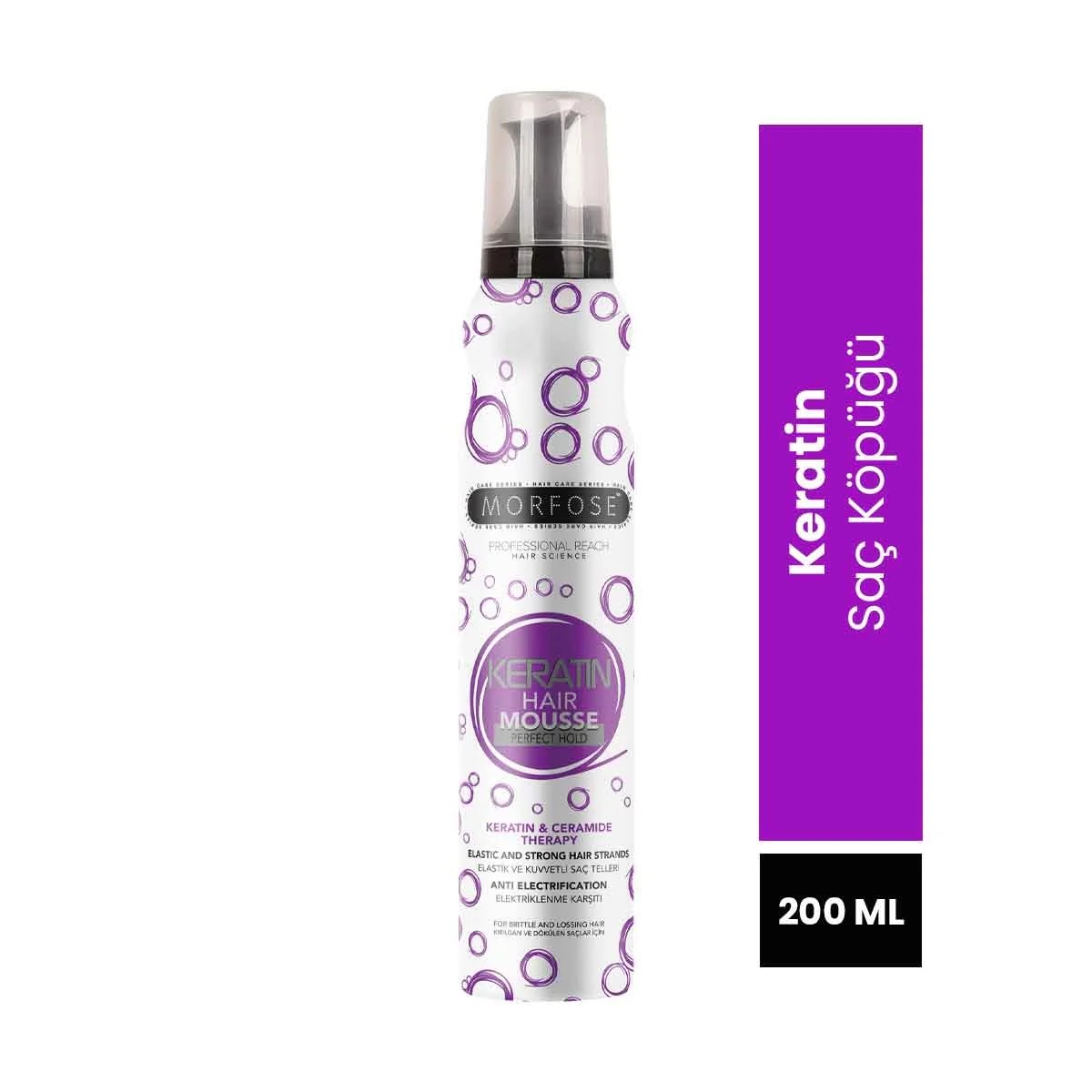 Morfose Saç Köpüğü Keratin Özlü 200 ml