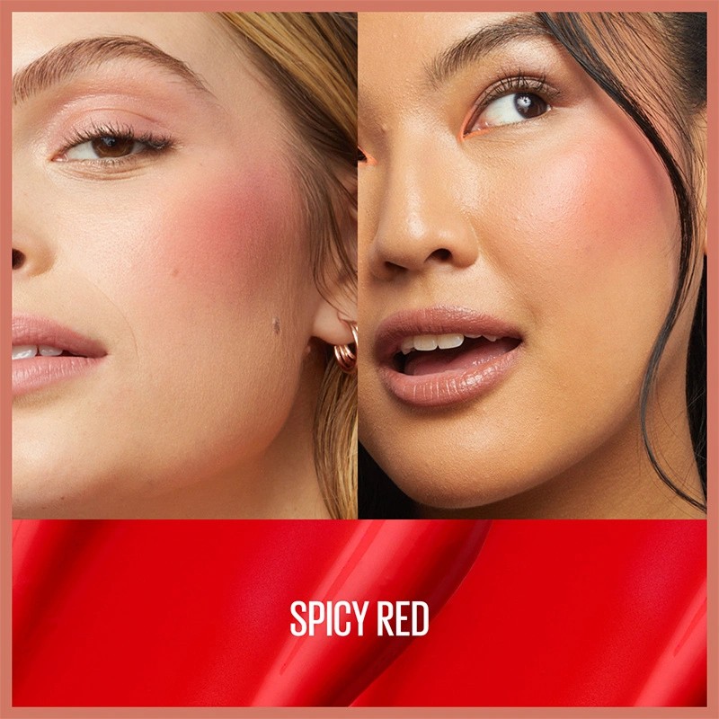 Maybelline New York Sunkisser Hazy Matte Likit Allık 36 Spicy Red
