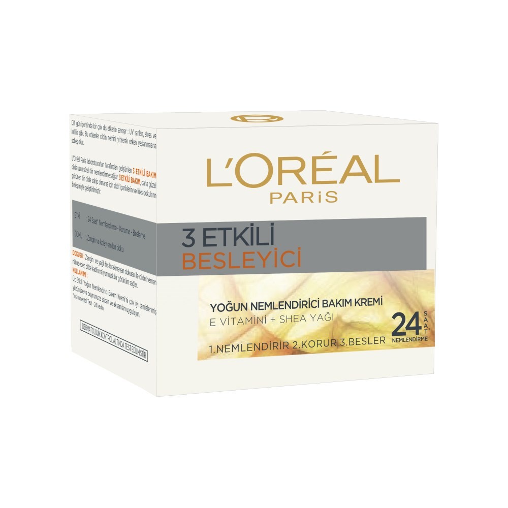 Loreal Paris Günlük Bakım Kremi - Dermo Expertise 3 Etkili Besleyici