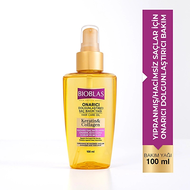 Bioblas Saç Bakım Yağı Keratin & Kolajen 100 ml