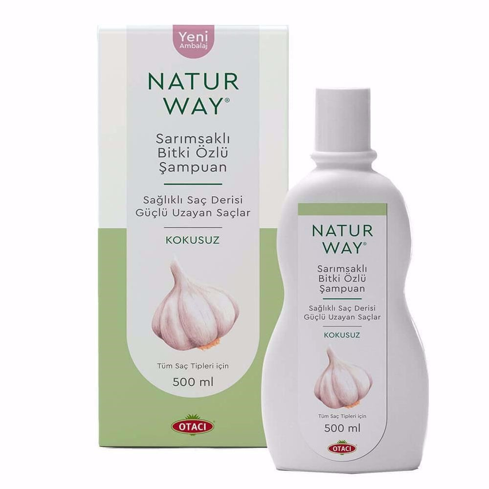 Otacı Naturway Sarımsaklı Bitkisel Şampuan Kokusuz 500 ml