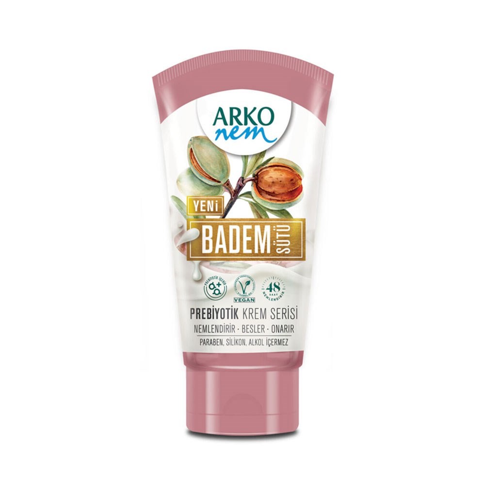 Arko Nem Prebiyotik Krem Nemlendirici ve Besleyici Etki Badem Sütü 60 ml