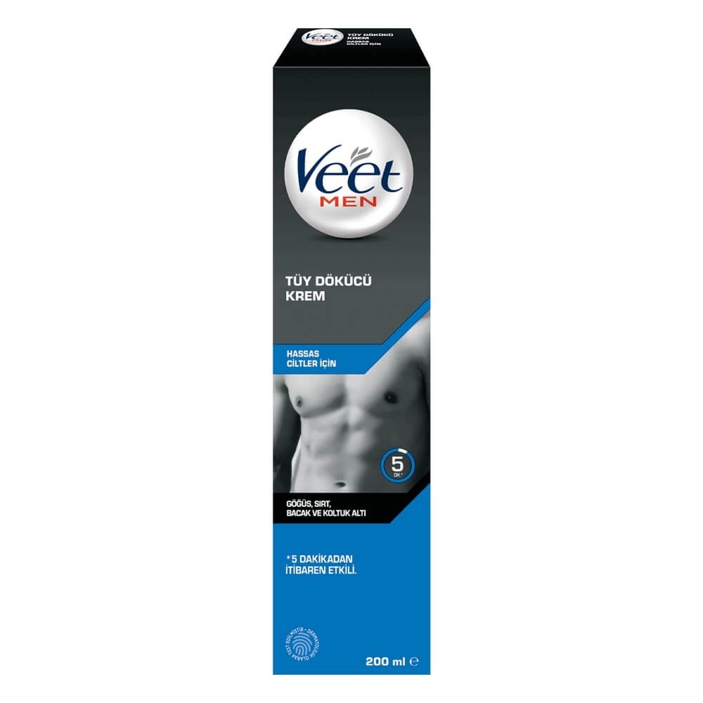 Veet Men Erkeklere Özel Tüy Dökücü Krem Hassas Ciltlere Özel 200 ml