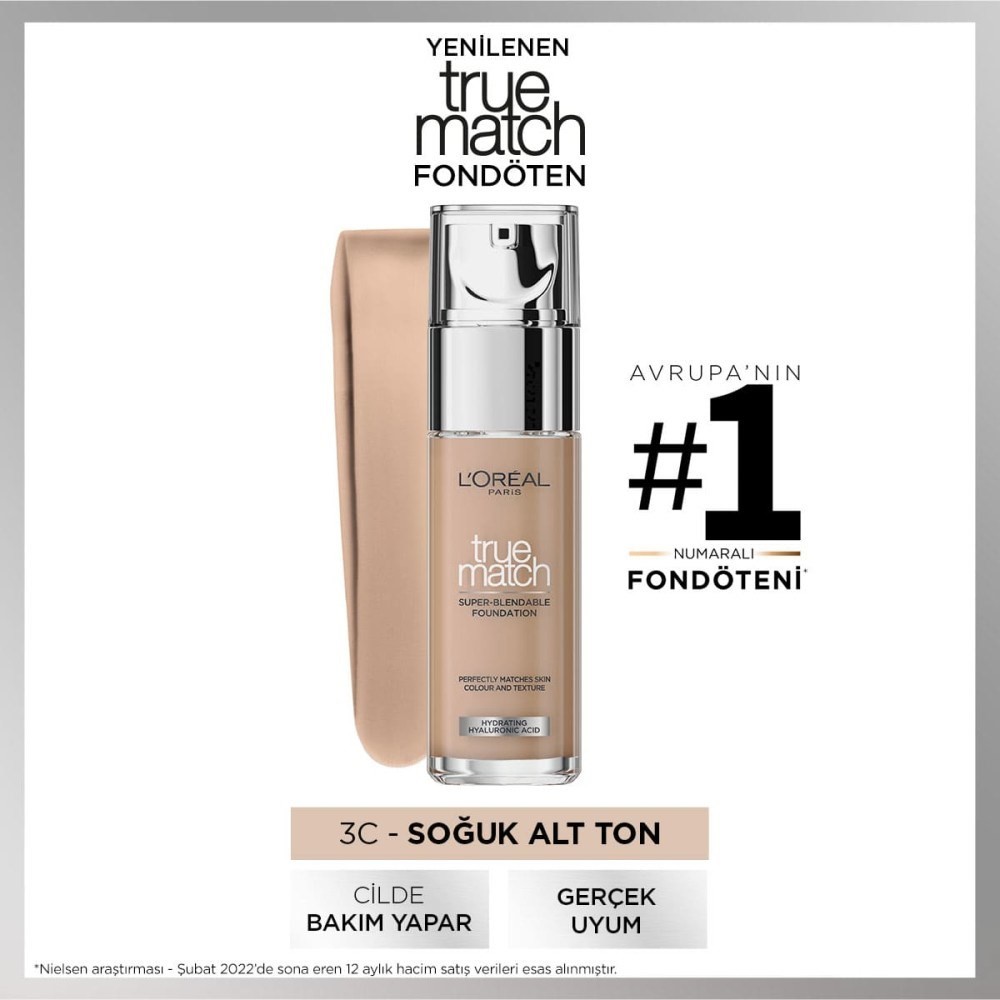 Loreal Paris Fondöten - True Match Foundation 3R