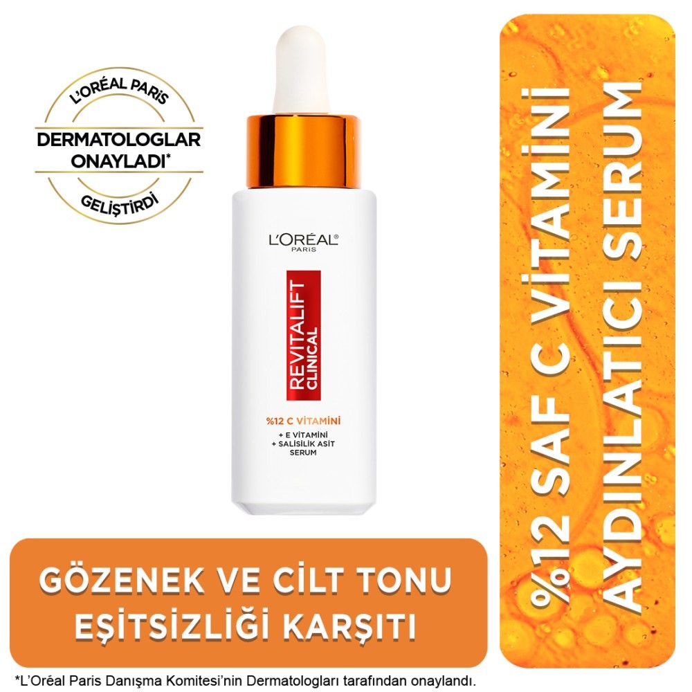 Loreal Paris Revitalift Clinical %12 Saf C Vitamini Aydınlatıcı Serum 30 ml