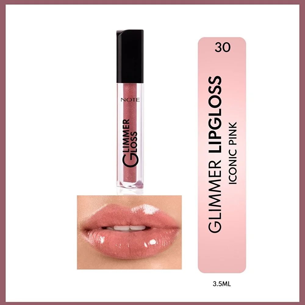 Note Glimmer Gloss Işıltılı Nemlendirici Dudak Parlatıcısı 30 Iconic Pink
