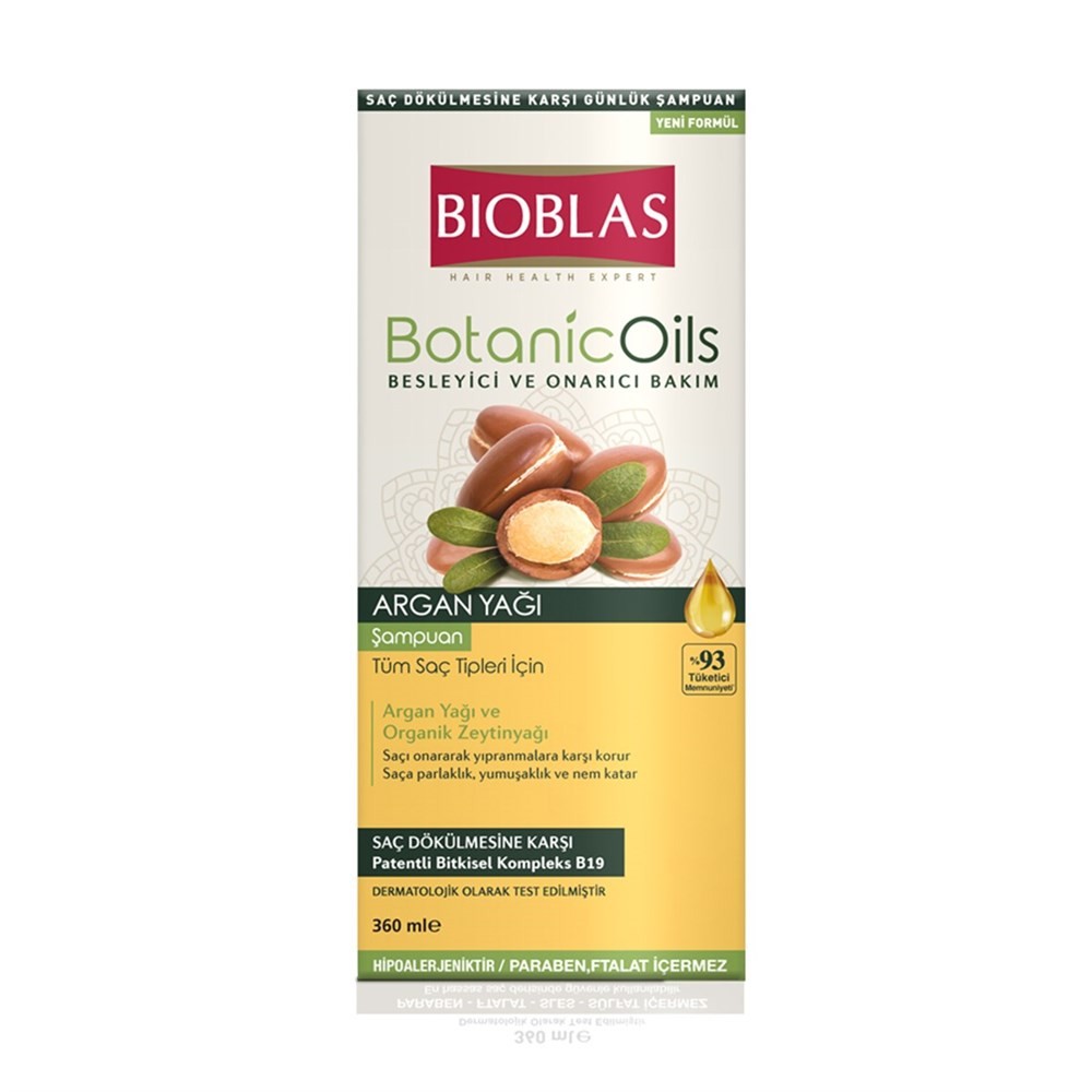 Bioblas Şampuan - Botanic Oils Argan Yağı Özlü Tüm Saç Tipleri için 360 ml