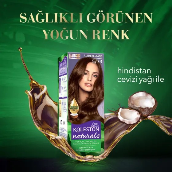 Wella Koleston Naturals Saç Boyası 5/73 Altın Kestane
