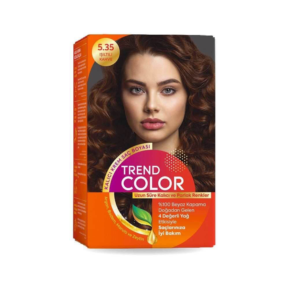 Trend Color Kit Saç Boyası 5.35 Işıltılı Kahve 50 ml