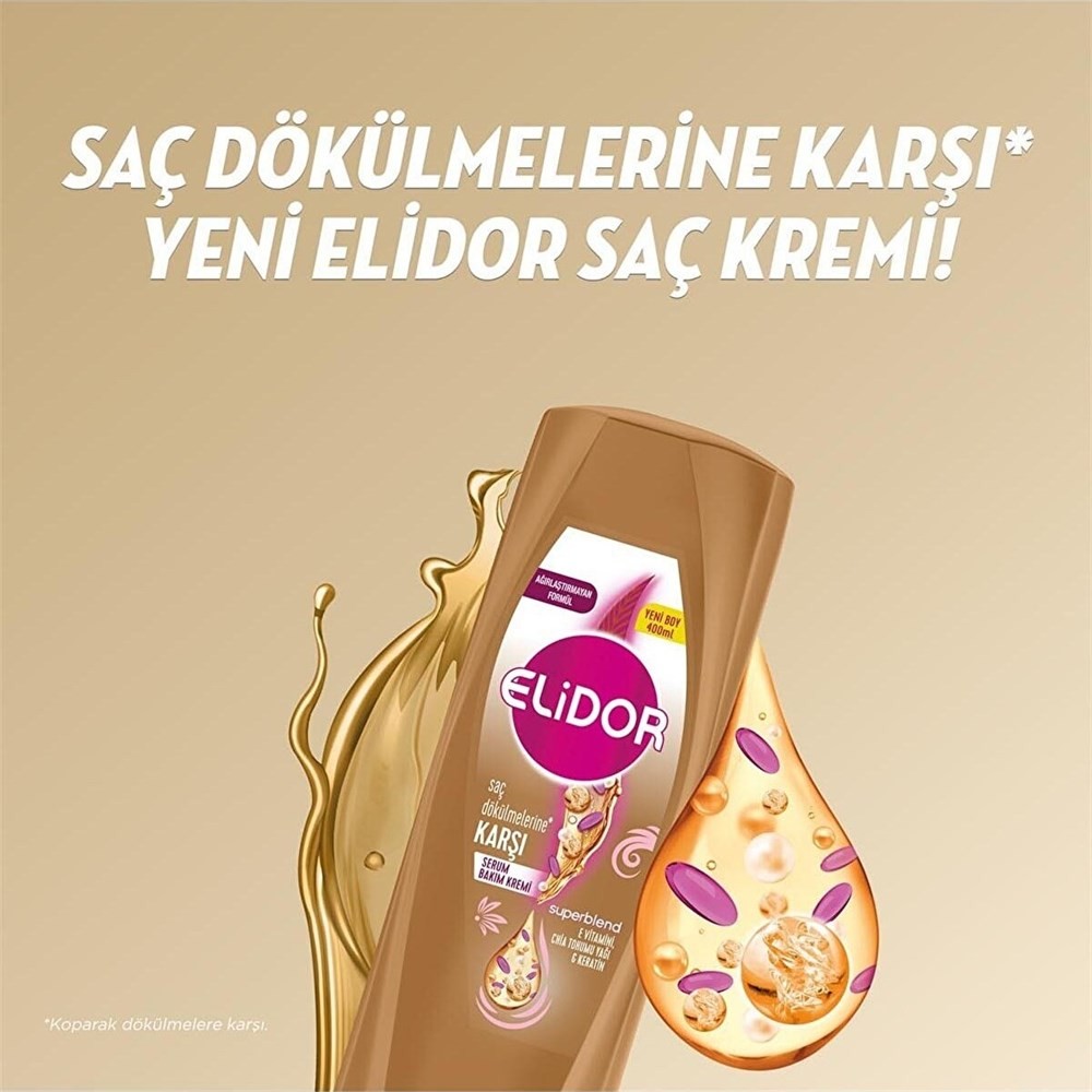 Elidor Saç Kremi Dökülme Karşıtı 400 ml