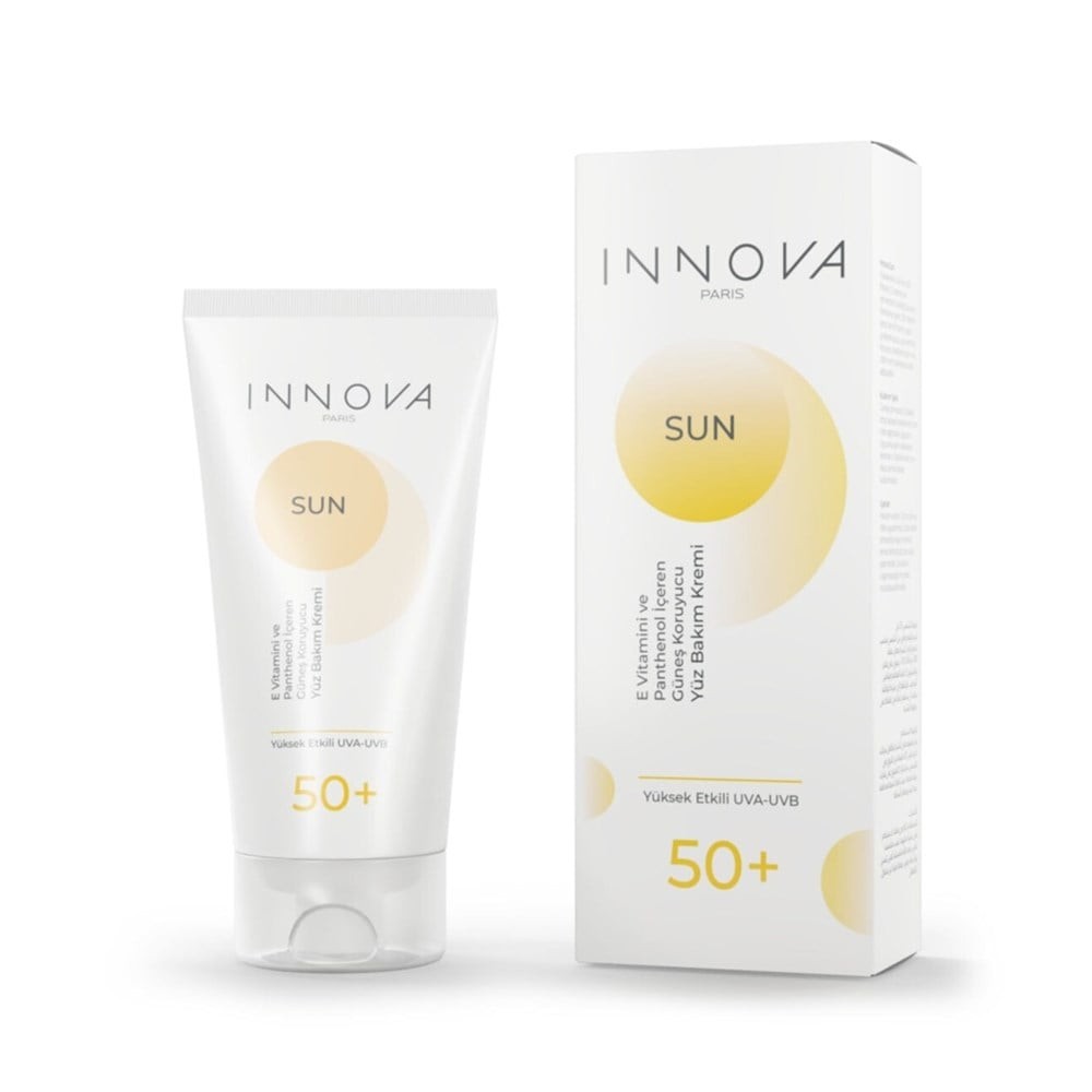 Innova Sun Care Cream Güneş Kremi +50F Yoğun Güneş Koruyucu Etki 50 ml