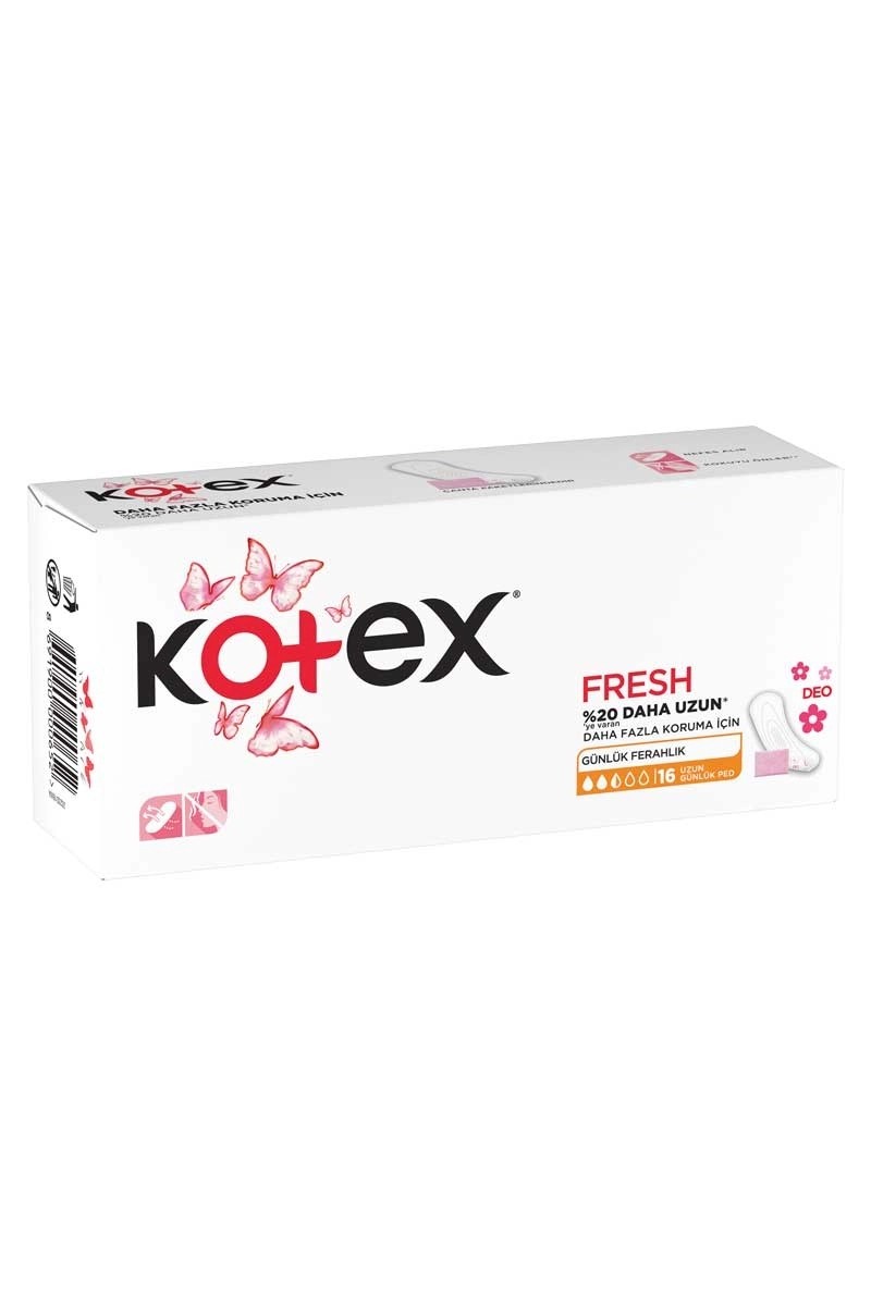 Kotex Günlük Ped Çanta Paketleri Deo Uzun 16’lı