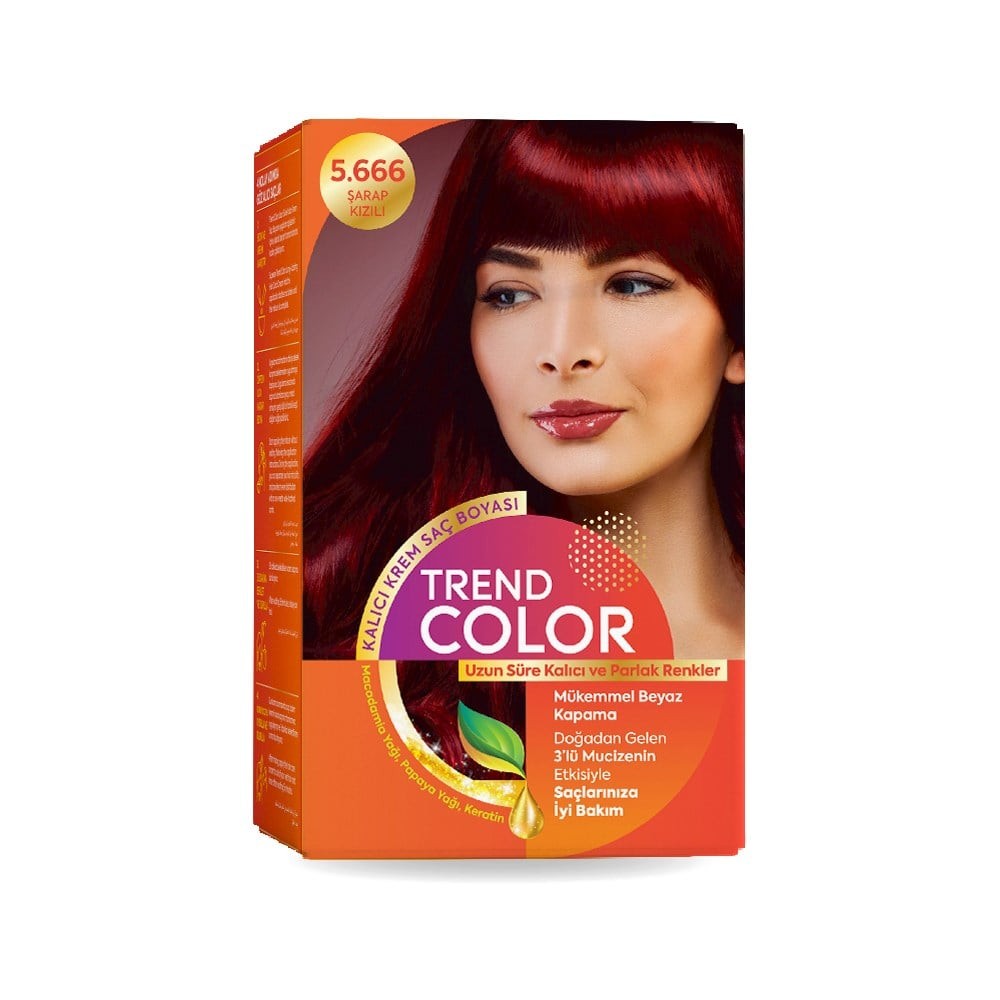 Trend Color Kit Saç Boyası 5.666 Şarap Kızılı