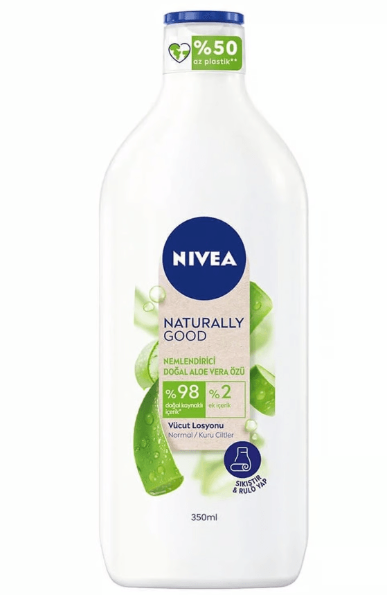 Nivea Naturally Good Vücut Losyonu Aloevera Özlü 350 ml