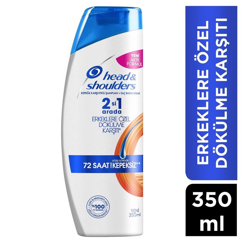Head & Shoulders Men Erkeklere Özel 2’si 1 Arada Dökülme Karşıtı Kepeğe Karşı Etkili Şampuan 350 ml