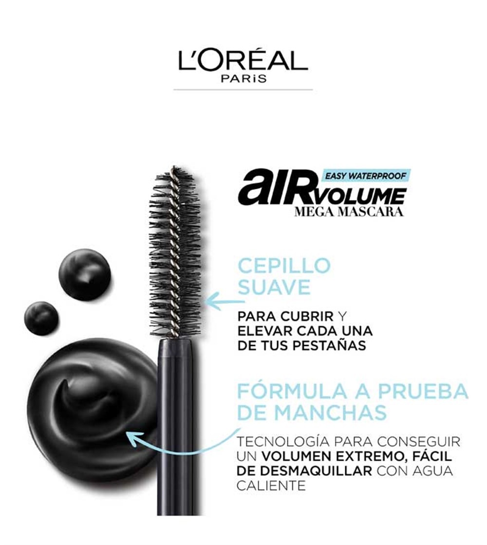 Loreal Paris Maskara Air Volume Mega Easy Waterproof Suya Dayanıklı