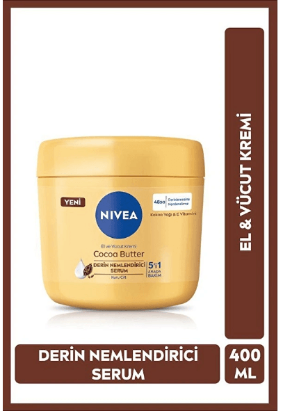 Nivea El ve Vücut Kremi Cocoa Butter Derin Nemlendirici Serum 400 ml