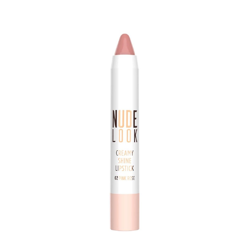 Golden Rose Nude Look Creamy Shine Lipstick No:02 Pink Rose