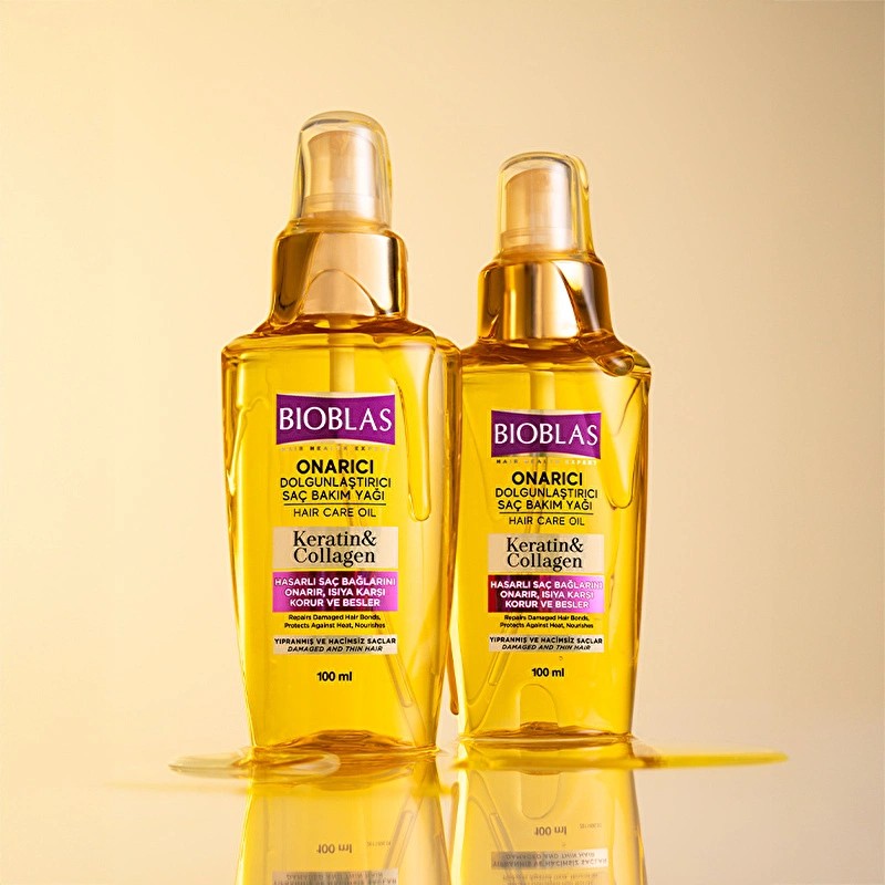 Bioblas Saç Bakım Yağı Keratin & Kolajen 100 ml