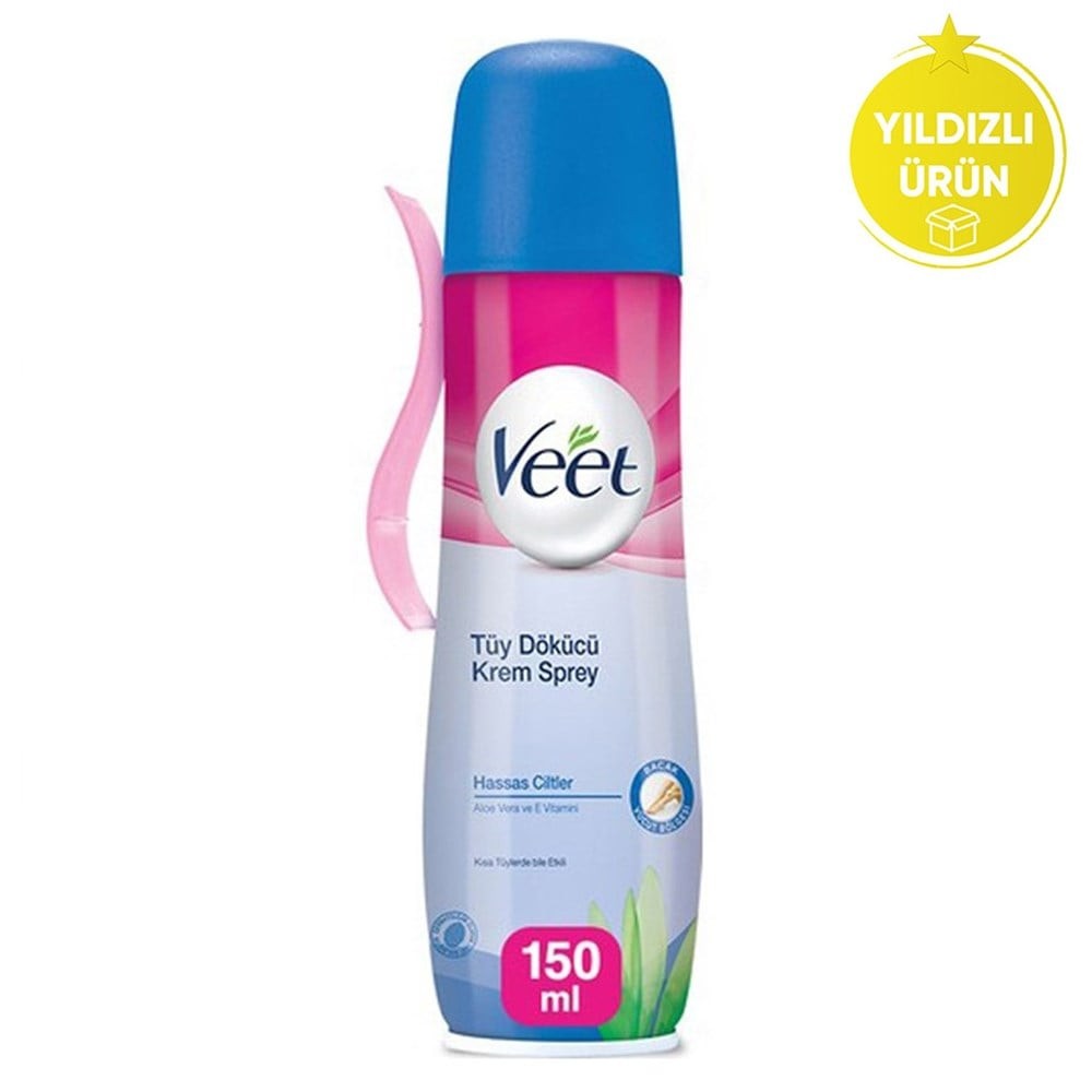 Veet Smooth &amp; Fresh Tüy Dökücü Sprey Krem Hassas Ciltler İçin 150 ml