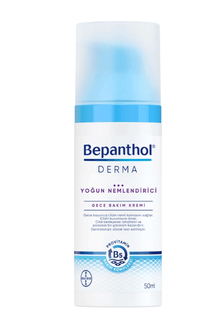 Bepanthol Derma Yoğun Nemlendirici Gece Bakım Kremi 50 ml