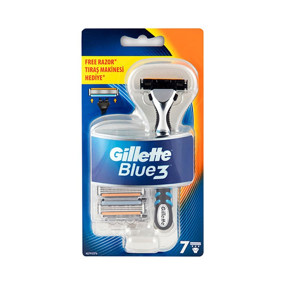 Gilette Blue3 Traş Makinesi + 6 Yedek Tıraş Bıçağı