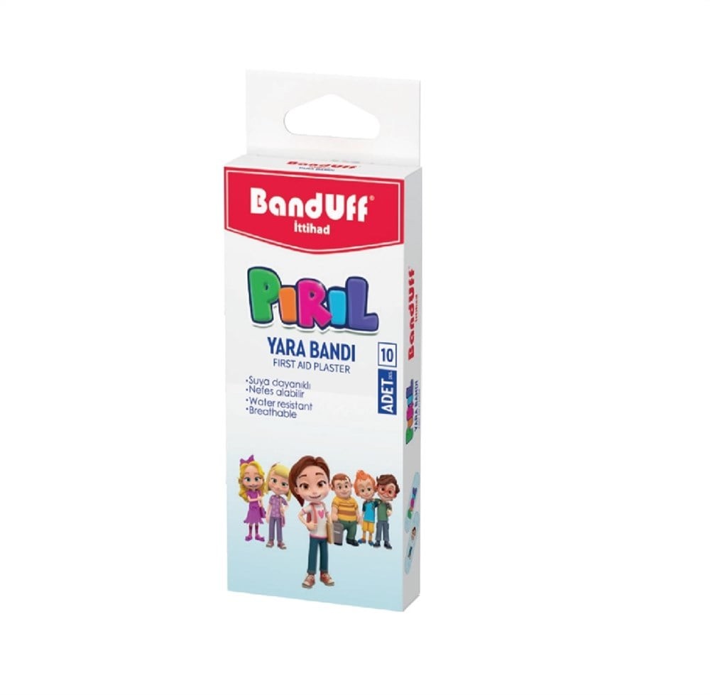 Banduff Çocuklar İçin Desenli Pırıl Yara Bandı 3lü Paket