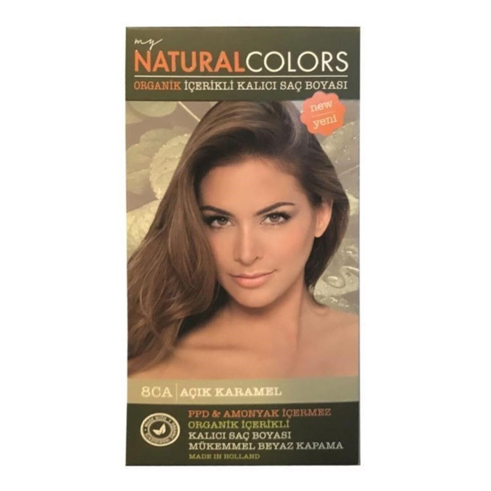 Natural Colors Organik Kalıcı Saç Boyası 8CA Açık Karamel