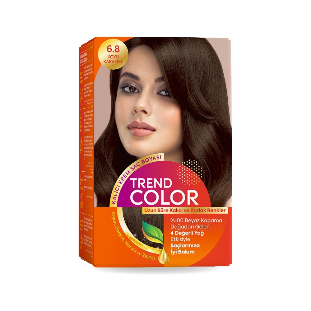 Trend Color Kit Saç Boyası 6.8 Koyu Karamel 50 ml