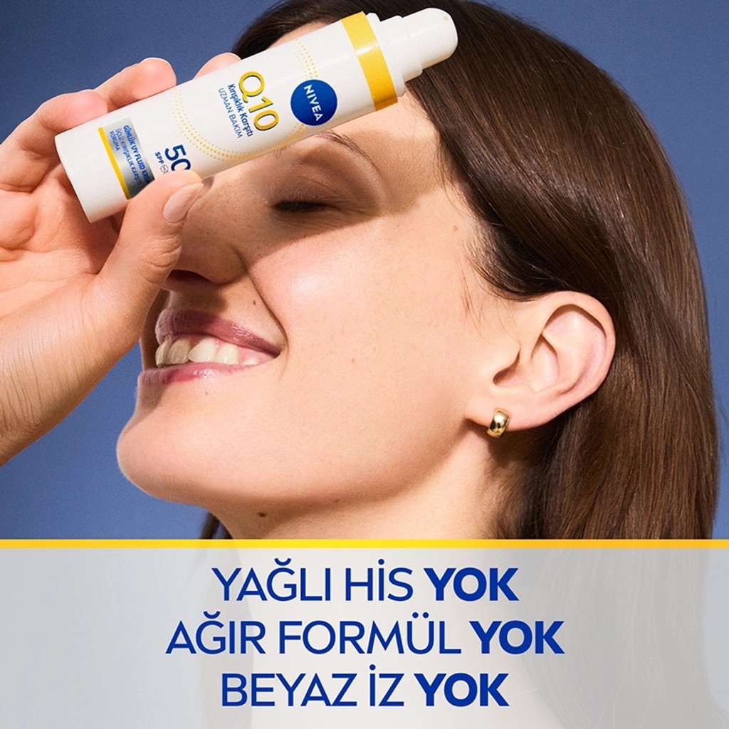 Nivea Q10 SPF50 Yüksek Güneş Korumalı Kırışıklık Karşıtı Gündüz Kremi 40 ml