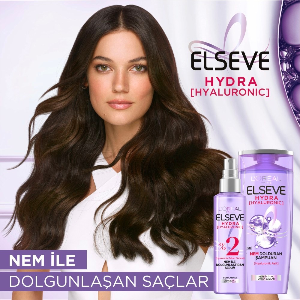 Loreal Paris Elseve Hydra Hyaluronic Nem Dolduran Şampuan 390 ml