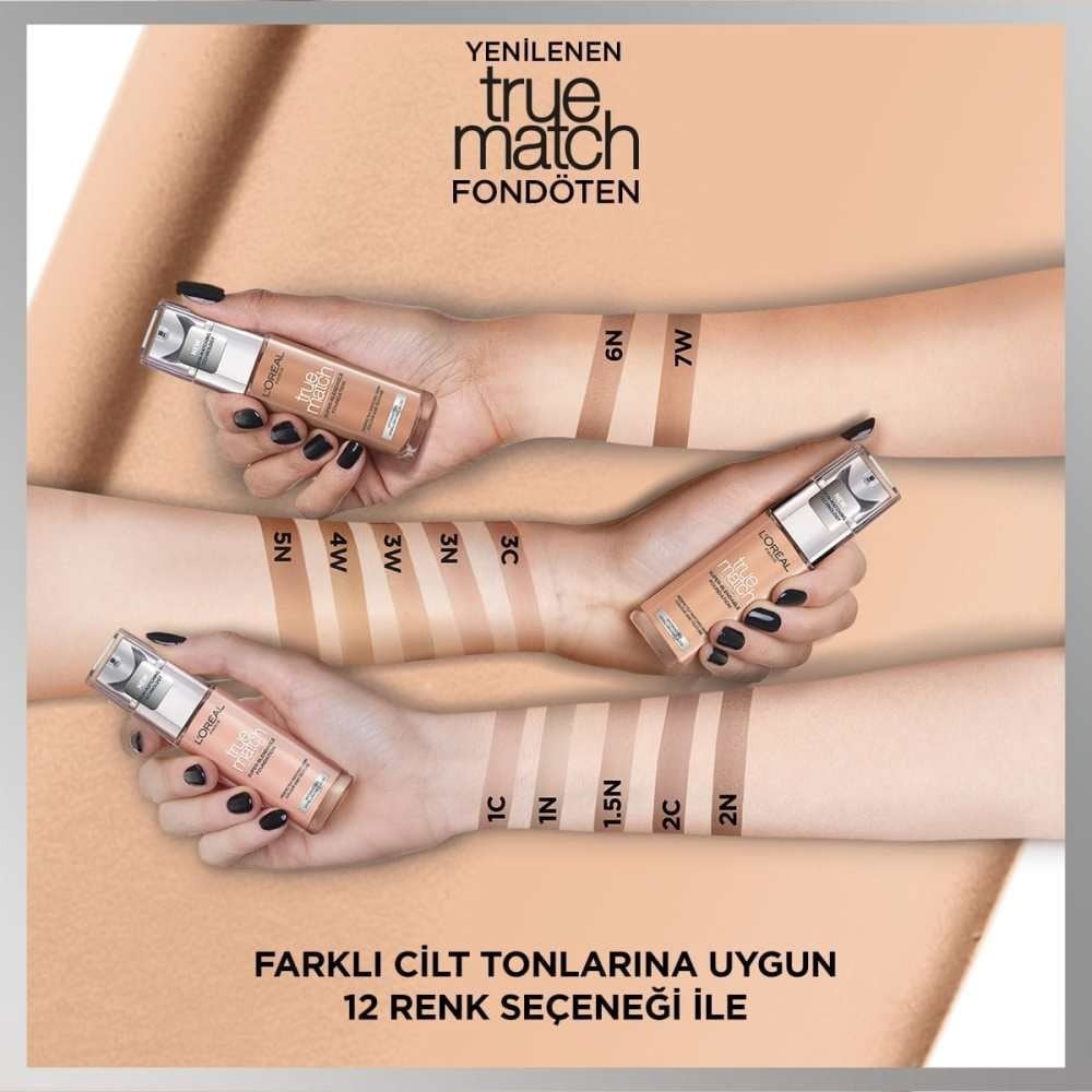 Loreal Paris Fondöten - True Match Foundation 1.5N Linen