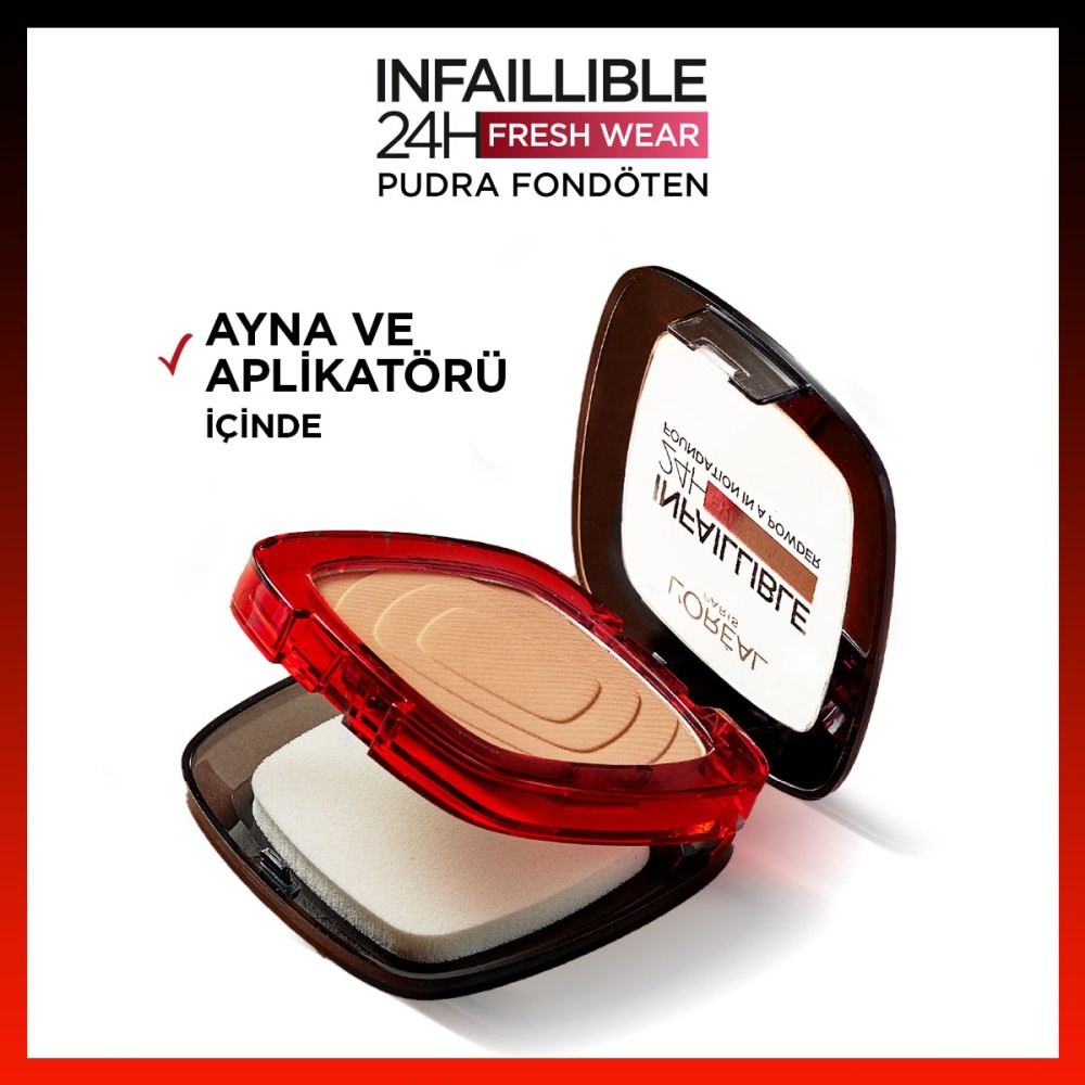 Loreal Infaillible Pudra Fondöten 24H Fresh Wear Compact Powder 120 Vanilla