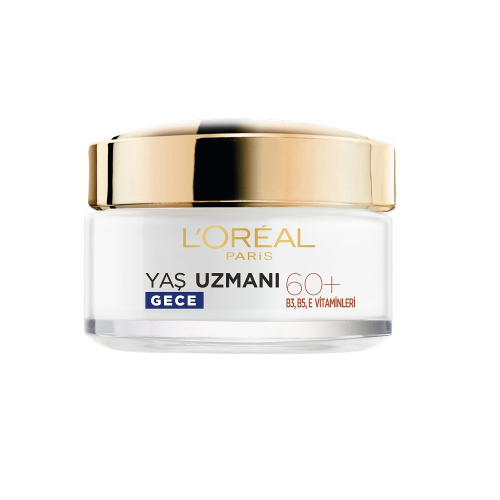 Loreal Paris Yaş Uzmanı 60+ Kırışıklık Karşıtı Besleyici Gece Kremi 50 ml