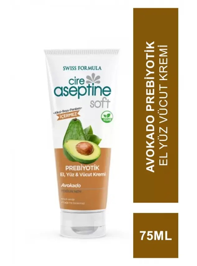 Cire Aseptine Soft Prebıotık Krem 75 ml Avakado