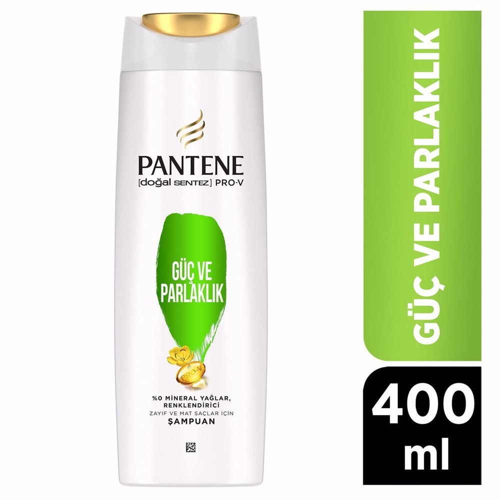 Pantene Şampuan Doğal Sentez Güçlü & Parlak Etki 400 ml