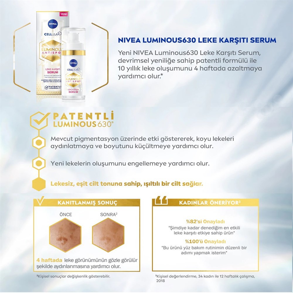 Nivea Luminous630 Leke Karşıtı Serum 30 ml