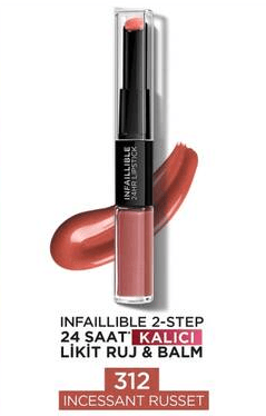 Loreal Infallıble Stıck Ruj 312 İncessant Rus